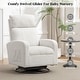 preview thumbnail 49 of 84, HOMYKA Swivel Glider Rocker Accent Chair for Nursery with Side Pocket