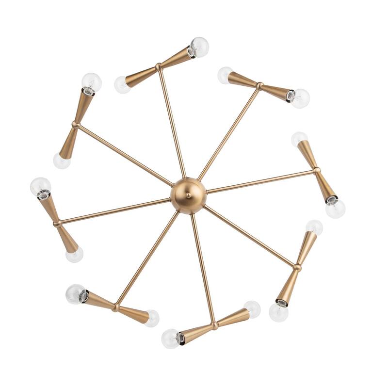 Brio Lighting Mizu Modern Gold 16 Light Chandelier