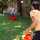 preview thumbnail 5 of 5, YardGames Giant Outdoor Yard Pong Activity Party Set w/ 12 Buckets & 2 Balls