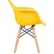 preview thumbnail 5 of 7, 2xhome Plastic Armchair With Arms Designer For Kitchen Dining Home Desk Classroom Student Child Children Yellow School