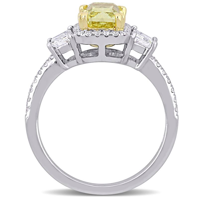 Miadora 2 3/4ct TDW Diamond Engagement Ring in 14k Two-Tone Gold