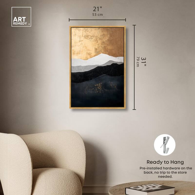 Golden Vista II Canvas by Art Remedy
