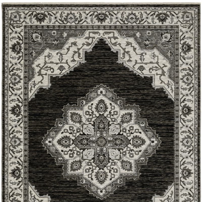 HomeRootsMedallion Traditional Rectangle Area Rug