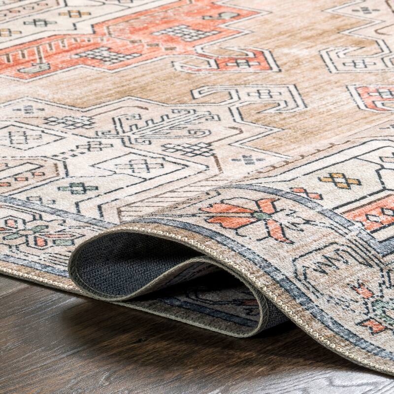 Nuloom Emerson SpinClean Persian Machine Washable Area rug