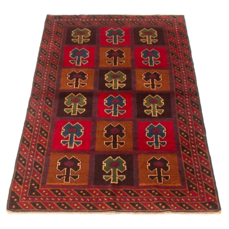 ECARPETGALLERY Hand-knotted Teimani Brown Wool Rug - 3'4 x 6'1