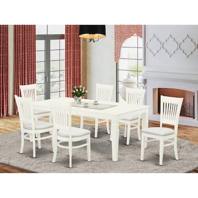 East West Furniture Kitchen Table Set- a Dining Room Table and Dining Room Chairs, (Pieces/Finish & Seat Options)
