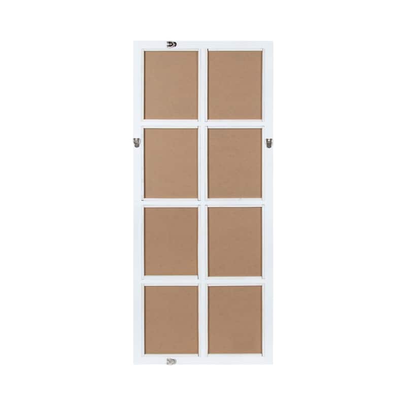 Kate and Laurel Hogan 9 Windowpane Wood Wall Mirror