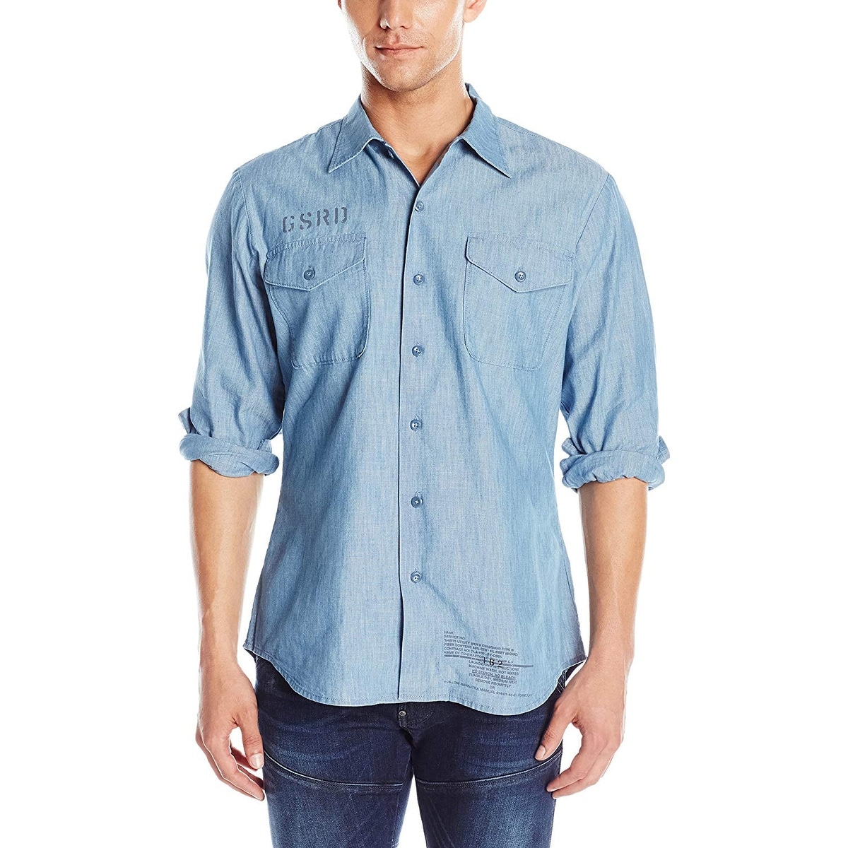 g star denim shirt