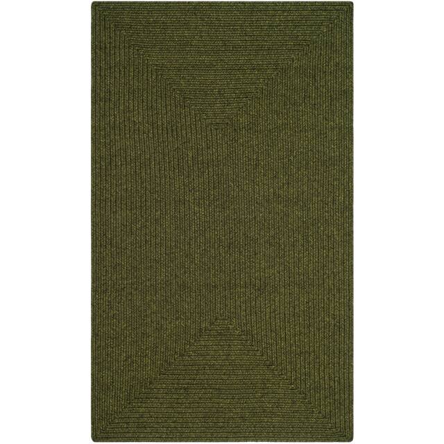 SAFAVIEH Handmade Braided Country Casual Lavada Rug - 3' x 5' - Green