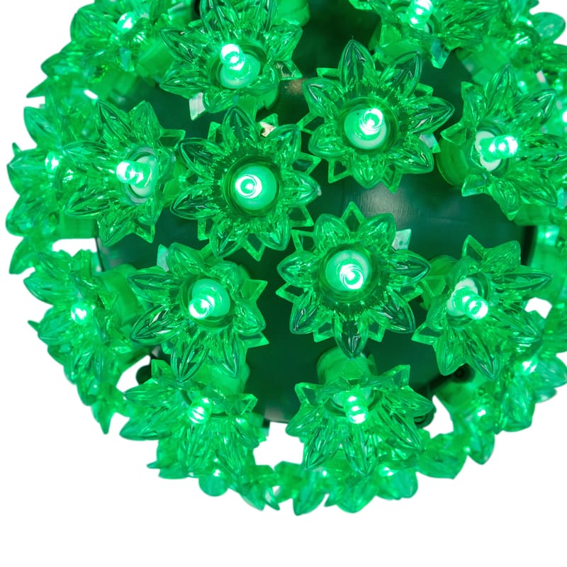 LED Lighted Hanging Starlight Sphere Outdoor Christmas Decoration- 6"