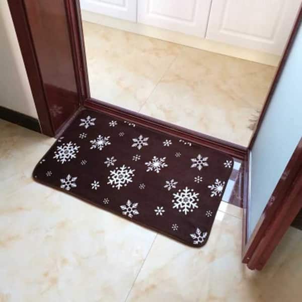  Indoor Door Mat Front Door Rug, Let It Snow Christmas Snowflake  Blue Doormat,Rubber Backing Non Slip Welcome Mat Absorbent Door Rugs for  Entryway Kitchen Patio Decor, 16x24 Inch : Patio, Lawn