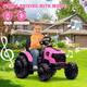Ride on Tractor, 12V Kids Electric Vehicle 80W Dual Motors - Bed Bath ...