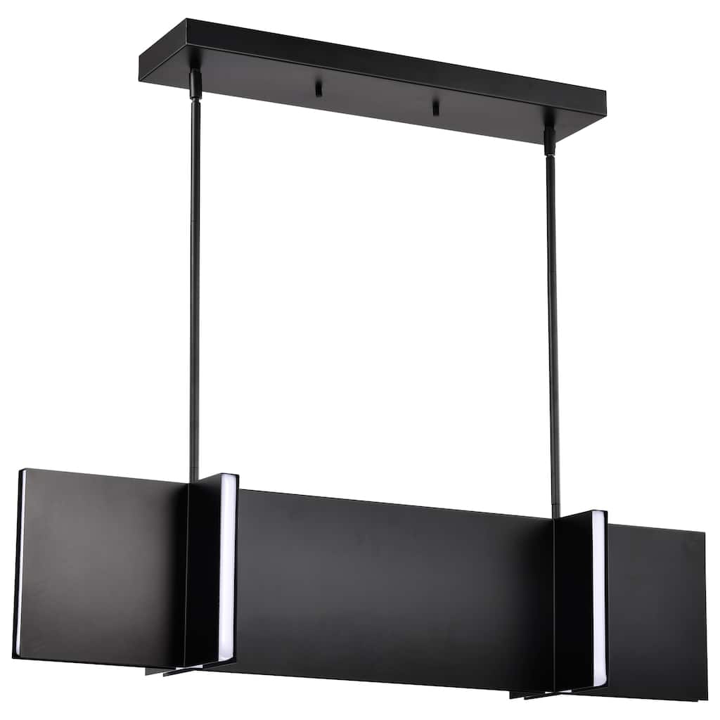 Blaine 38 Inch LED Island Pendant Matte Black Acrylic Lens - Matte Black