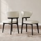 preview thumbnail 10 of 14, Modern 78.74" Oval Black Dining Table, Solid Wood Veneer, With White Sintered Stone Table top for 8 Chair set of 2
