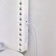 preview thumbnail 8 of 6, DormCo Bevel Tack Plush White Full/Full XL Outlet Headboard with Legs