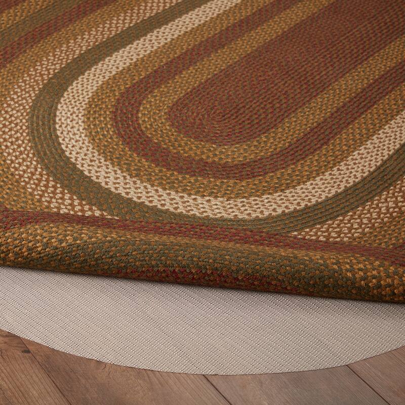 Tea Cabin Jute Rug Oval w/ Pad 60x96 - 5' x 8' Oval