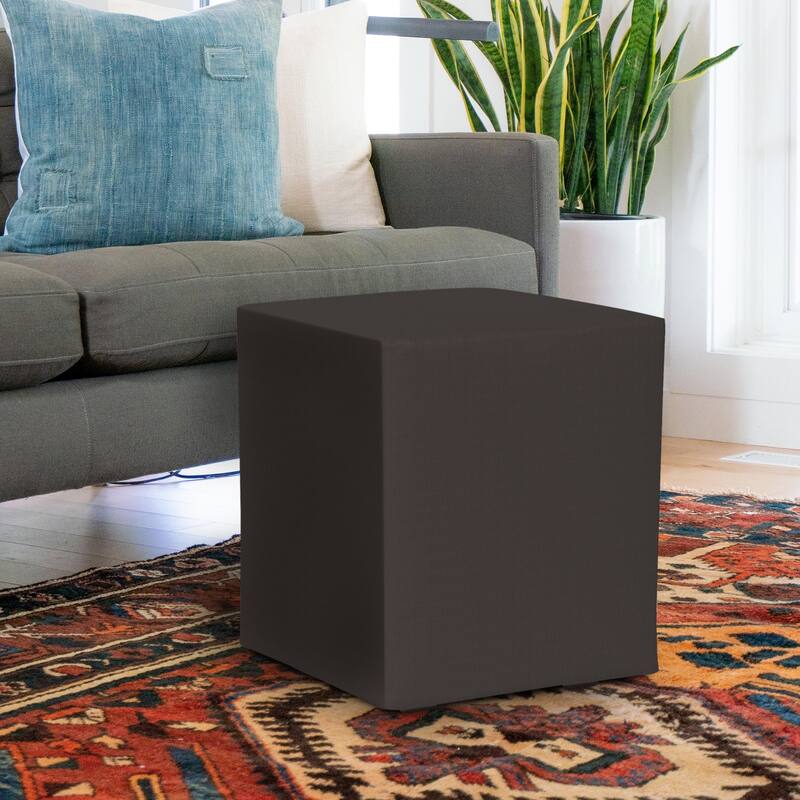 Allan Andrews Universal Outdoor Square Patio Ottoman with Cover, Seascape Collection
