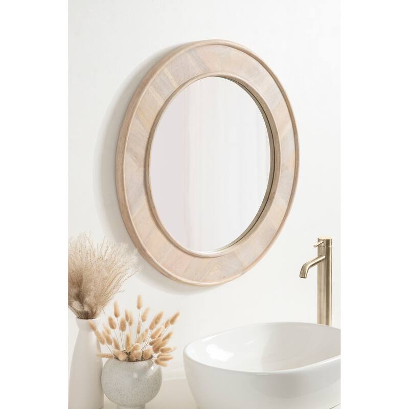 Kate and Laurel Yahna Round Wall Mirror