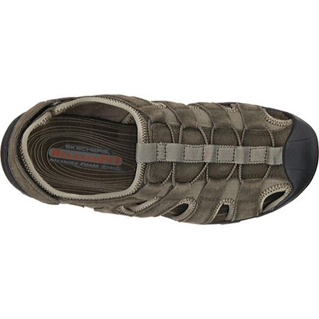 skechers memory foam olive