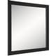 preview thumbnail 5 of 16, Shorewood Square Bathroom Soft Matte Black Mirror