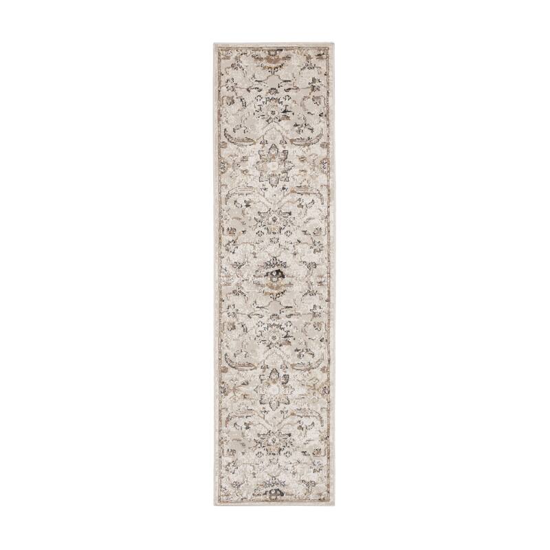 Mohawk Home Mizani Floral Ornamental Woven Area Rug - 2' x 8' - Cream