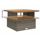 preview thumbnail 67 of 75, vidaXL Patio Dining Set with Cushions Outdoor Seating Gray Poly Rattan