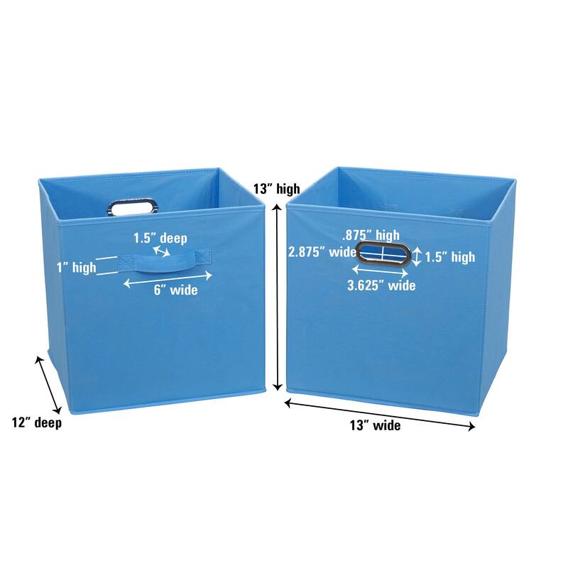Household Essentials Fabric Storage Bins, Set of 2
