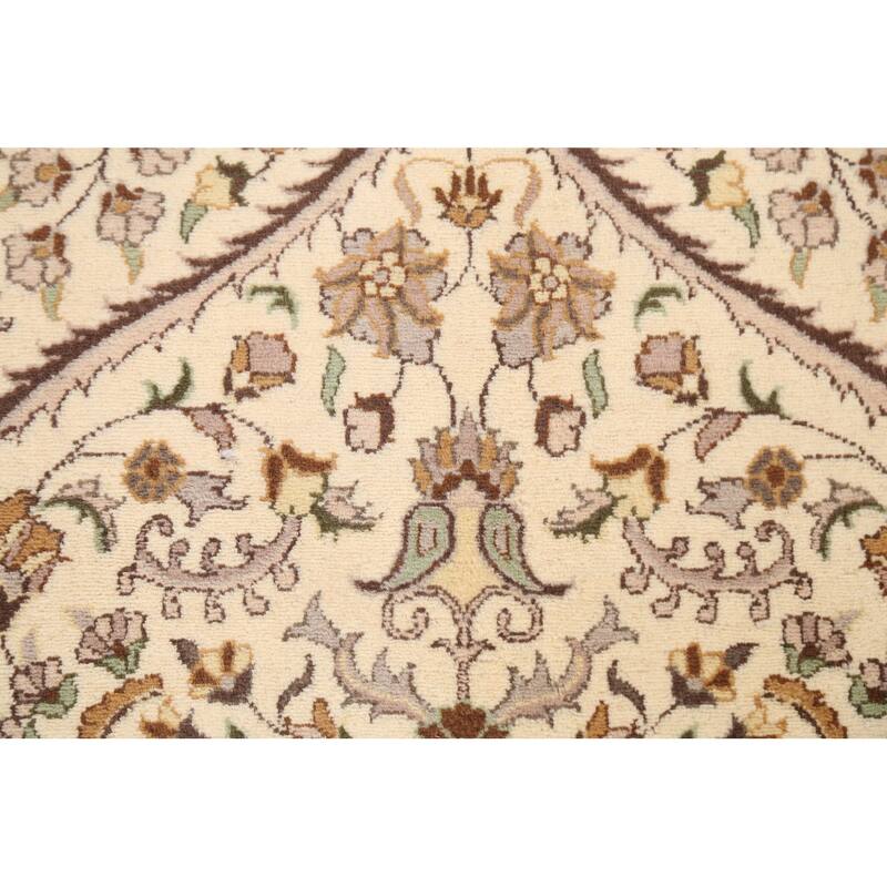 Floral Tabriz Oriental Wool Area Rug Hand-knotted Vegetable Dye Carpet - 6'0" x 9'2"