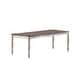 preview thumbnail 1 of 3, Rubber Wood Dining Table with 2 Leaves in Antique White and Oak Antique White,Oak