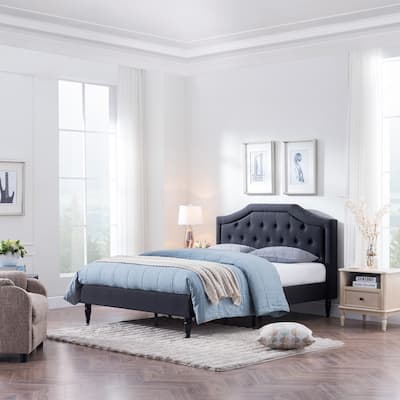 Garrett Queen Size Upholstered Bed by Christopher Knight Home