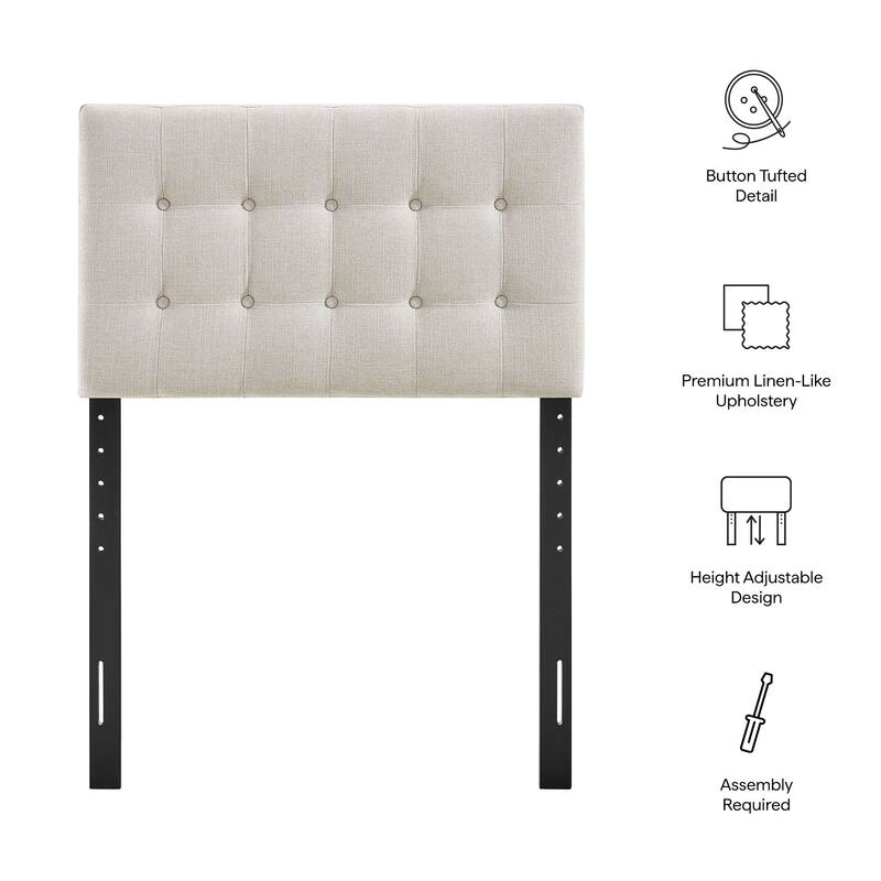 Emily Upholstered Fabric Headboard