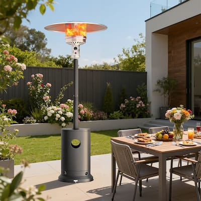 Upgraded 50,000 BTU Stainless Steel Propane Gas Outdoor Patio Heater
