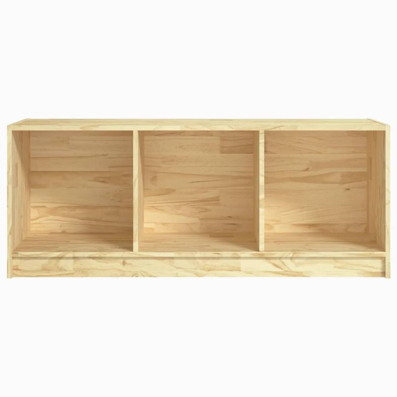 vidaXL TV Stand Entertainment Center Living Room Furniture Solid Wood Pine