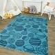 preview thumbnail 11 of 25, Taylor & Olive Kids Planets Area Rug 3'11" x 5'7" - Light Blue - Rectangle