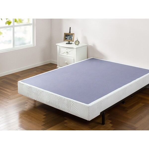 Zinus 4 inch low profile metal box spring outlet with wood slats