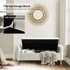 preview thumbnail 2 of 41, Robert Modern Upholstered Flip Top Storage Bench with Two Pillows by HULALA HOME