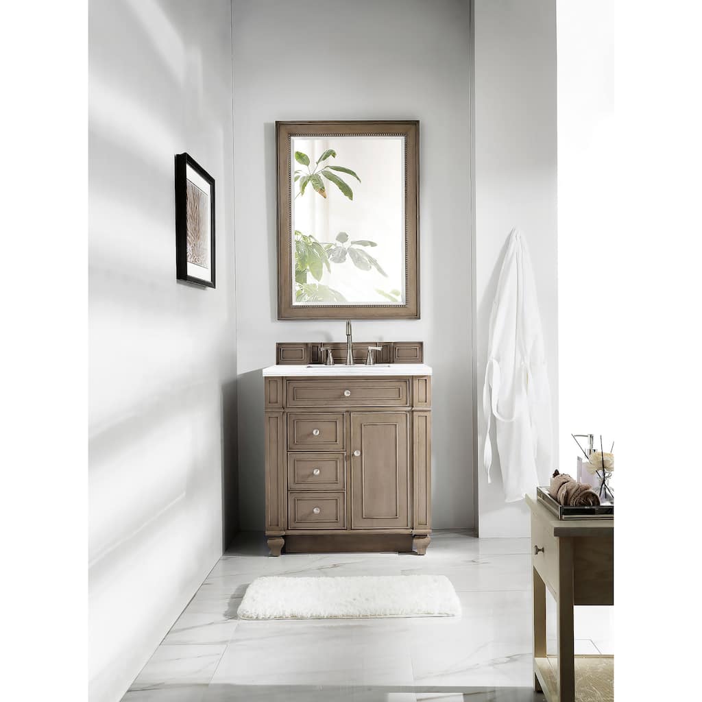 James Martin Vanities Bristol 30" Single Vanity, Whitewashed Walnut