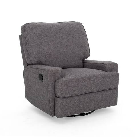 Crockett Traditional Glider Recliner with Swivel by Christopher Knight Home