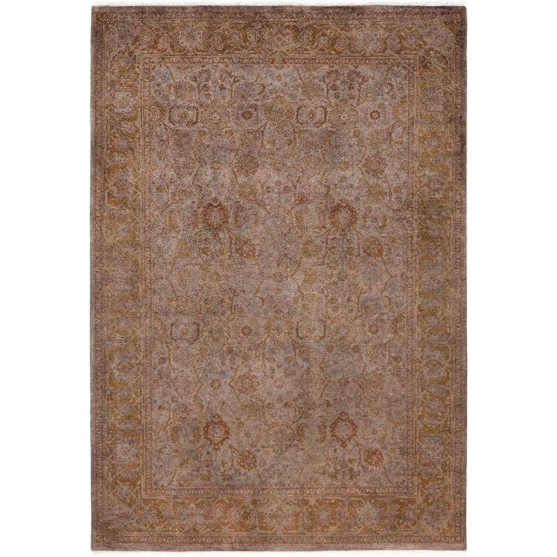 Overdyed One-of-a-Kind Hand-Knotted Area Rug - Beige - 4' 2" x 6' 1"