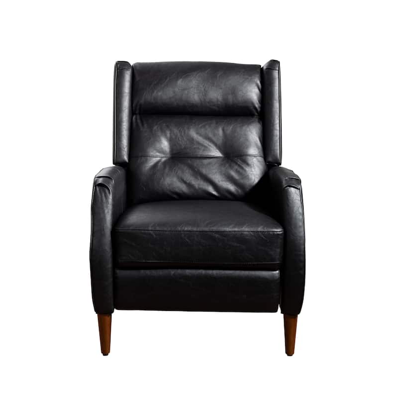 Art Leon Mid-century Modern Recliner, Lounge Chair with Wood Frame