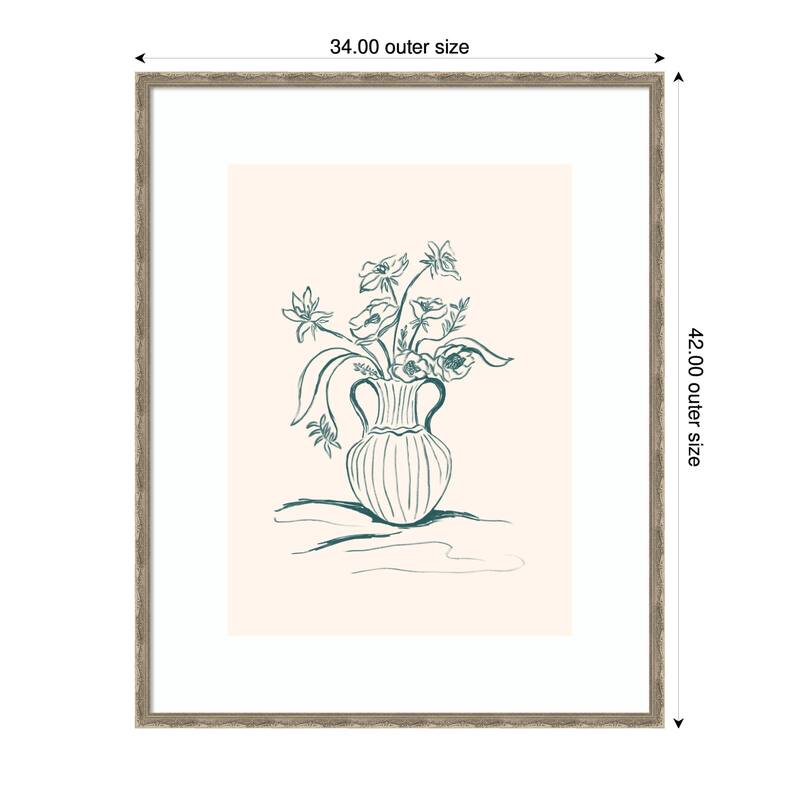 Kate and Laurel Framed Art Garden Floral by Kate Aurelia Holloway