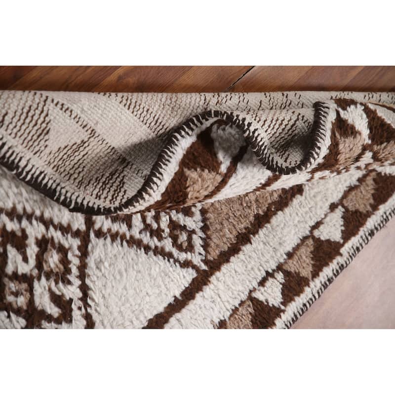 Natural Dye Tribal Anatolian Turkish Runner Rug Handmade Wool Carpet - 2'9"x 11'5"