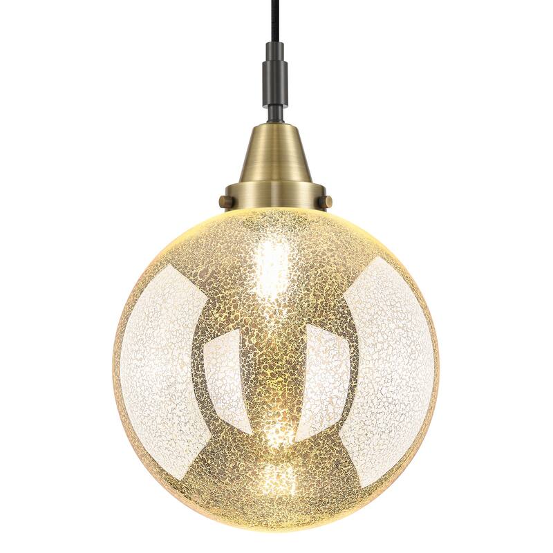 Innovations Lighting 447-1P-G208-10 Beacon 10" Wide Cord Hung Mini - Black Antique Brass