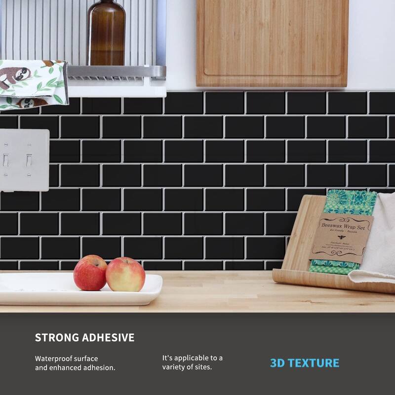 10-Sheet Peel and Stick Tile Backsplash tile for Kitchen Backsplash
