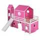 preview thumbnail 6 of 26, Twin Castle Bunk Bed with Slide and Tent