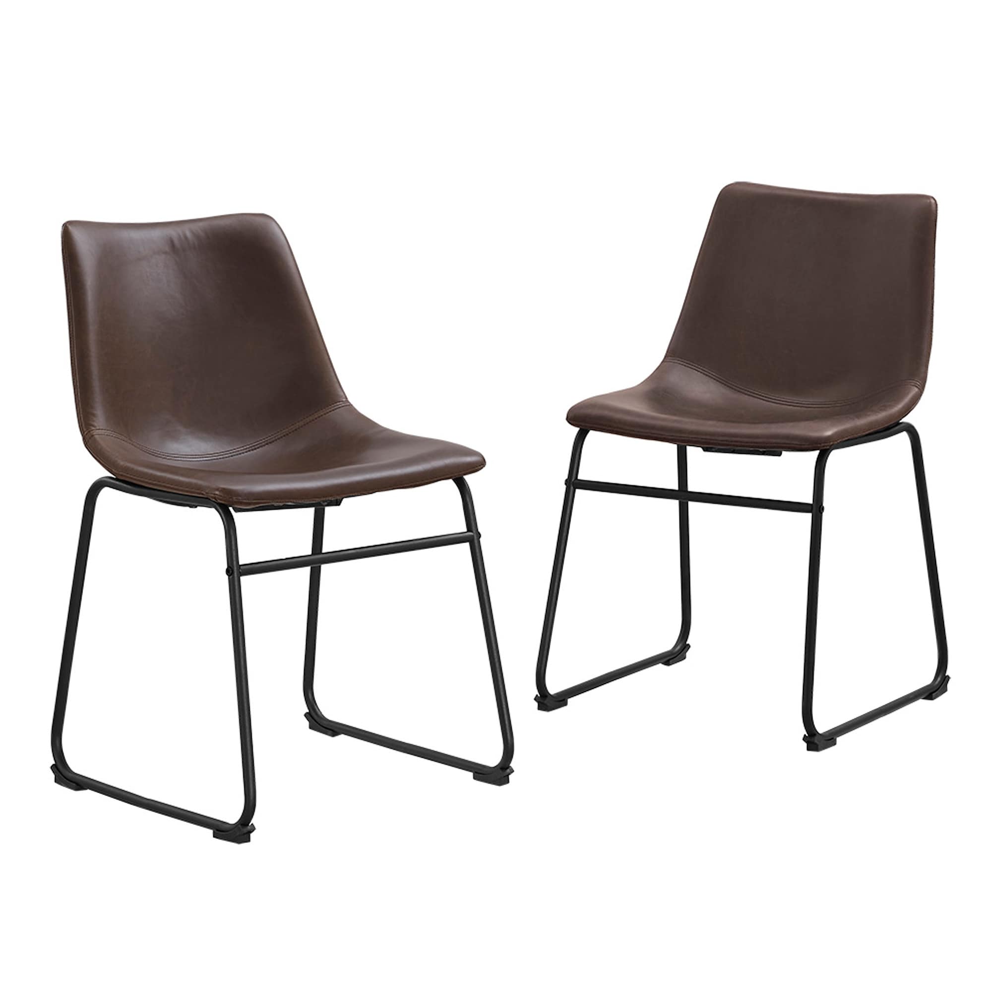 Carbon loft prusiner faux store leather dining chair