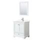 Option White / Giotto Quartz Top / Polished Chrome