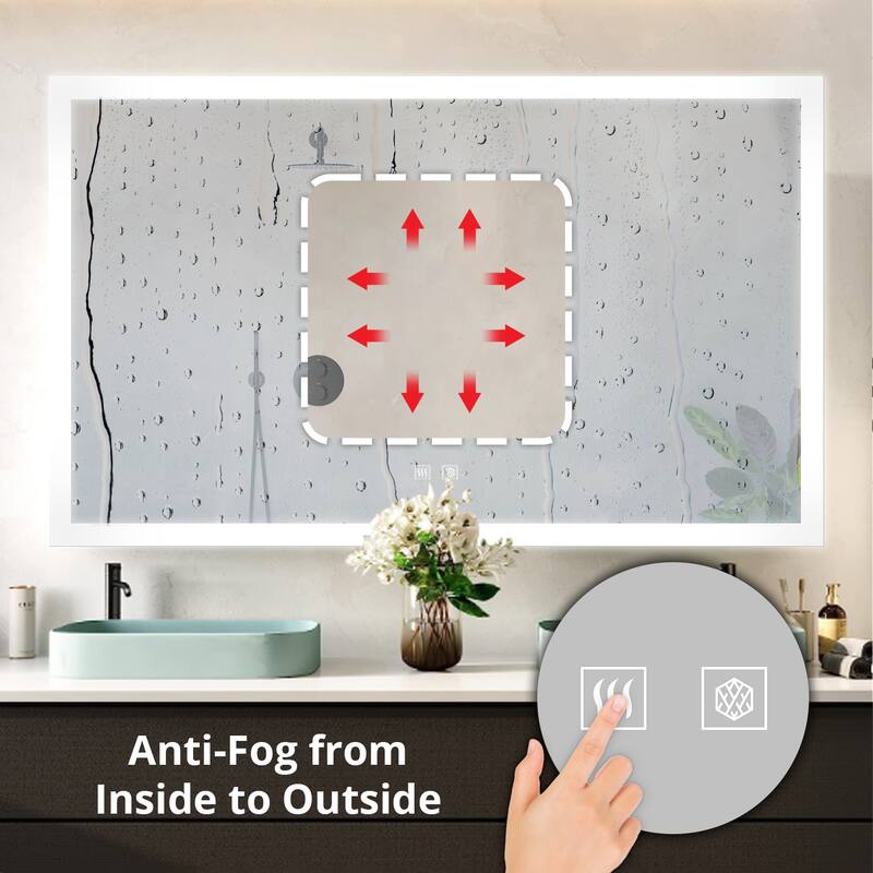 Aurorium LED Bathroom Vanity Mirror - N/A