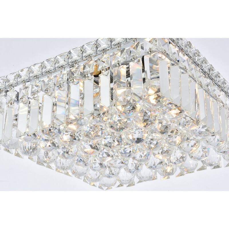 Somette Lausanne 4-light 12-inch Flush-Mount Chandelier - 12 Inch