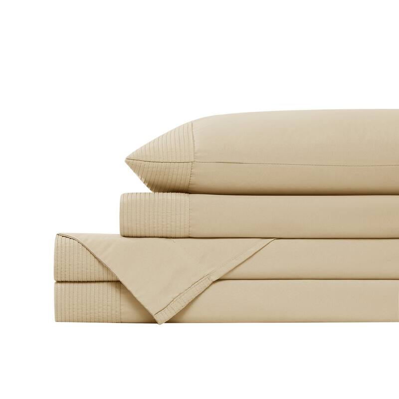 Vilano 21-inch Extra Deep Pocket 4-Piece Bed Sheet Set with Pleated Hem